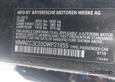 2013 Mini Countryman Cooper S from USA, damaged, VIN WMWZC3C55DWP21955
